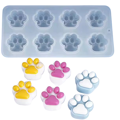 Molde Silicone Resina Sabonete Cachorro Patinhas Pet Gato