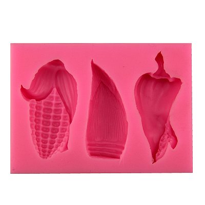 Forma Molde Silicone Legumes Milho Pimentao Verduras Fondant