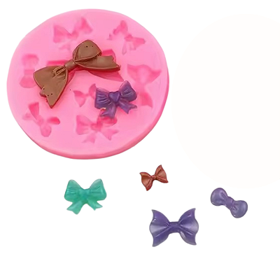 Forma Molde Silicone Mini Laços Lacinhos Fondant Biscuit