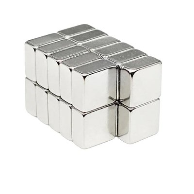 IMA DE NEODIMIO 10X10X5MM N35 - KIT COM 10 PECAS