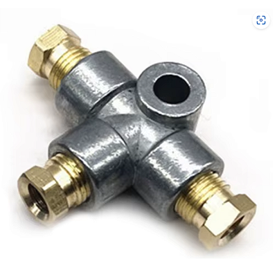 CONECTOR T 3 VIAS 10mm macho TUBO MANGUEIRA FREIO CARRO MOTO