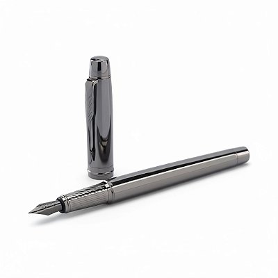 CANETA TINTEIRO METAL CHUMBO 0,5MM PONTA PENA LUXO ELEGANTE