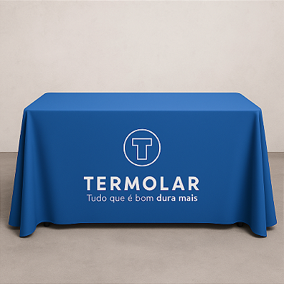 Toalha de Mesa Personalizada em GABARDINE Largura 140cm
