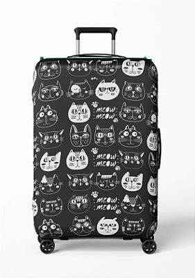 Capa Protetora Antifurto Mala Viagem Meow 10 23 32Kg