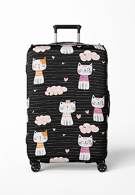 Capa Protetora Antifurto Mala Viagem  Gatinhos 10 23 32Kg