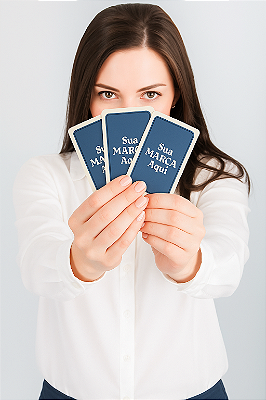 Kit com 10 Baralhos com Caixa e Verso Personalizados