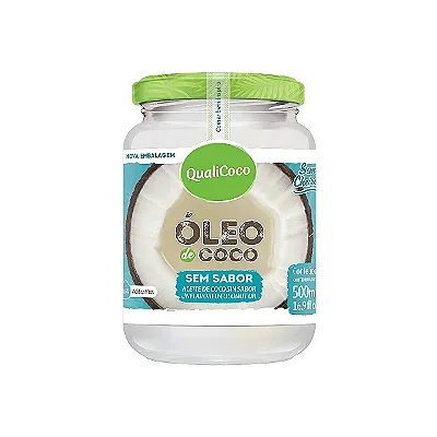 Óleo de coco sem sabor 500ml qualicoco