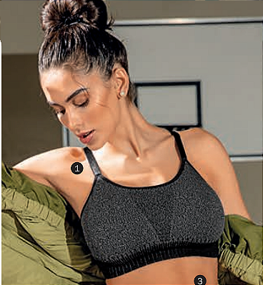 Top violino Ultraleve azul marinho