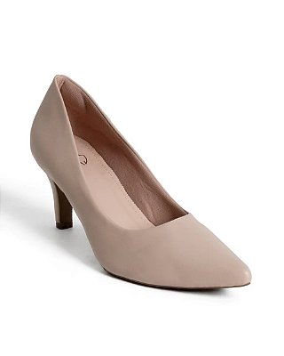 Scarpin Nude Bico Fino Confortável
