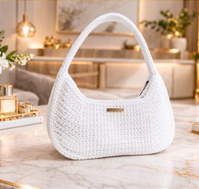 Bolsa Crochê Iolanda Branca
