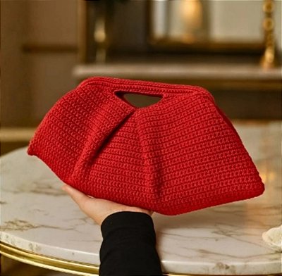 Bolsa crochê Astride Vermelha