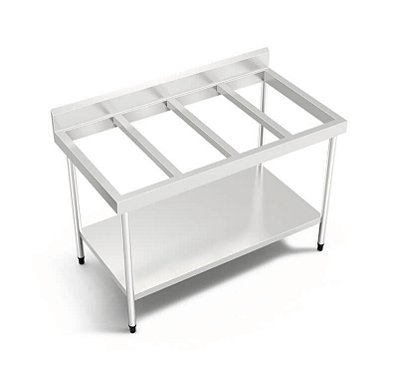 Estrutura para Mesa de Encosto com Prateleira Inferior