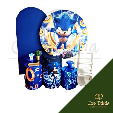 Kit Decoração Pegue e Monte Sonic para Alugar