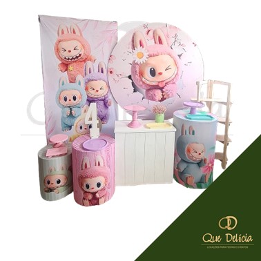 Kit Decoração Pegue e Monte Labubu para Alugar