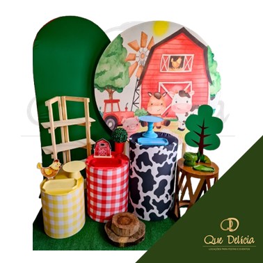 Kit Decoração Pegue e Monte Fazendinha para Alugar