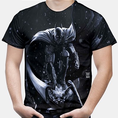 Camiseta Masculina Batman Arkham Estampa Total