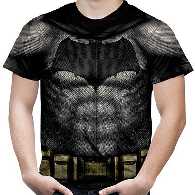 Camiseta Masculina Batman Armadura Estampa Total Md02