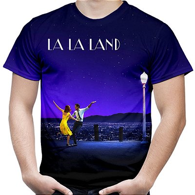 Camiseta Masculina La La Land Estampa Total