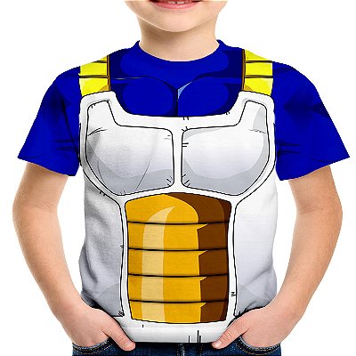 Camiseta Infantil Traje Vegeta Estampa Total