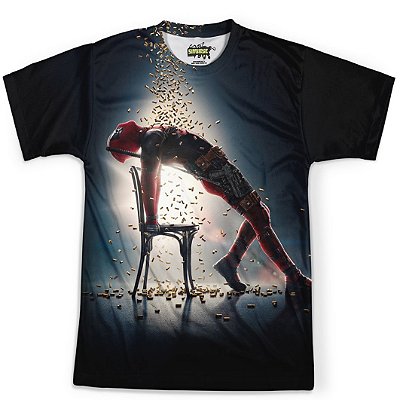 Camiseta Masculina Deadpool Estampa Total MD05