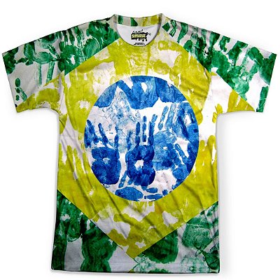 Camiseta Masculina Brasil Bandeira Copa Md02