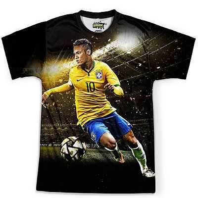 Camiseta Masculina Neymar Brasil Copa Md01