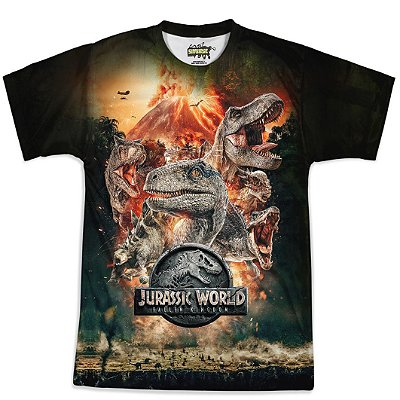 Camiseta Masculina Parque dos Dinossauros Jurassic World Md04