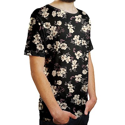 Camiseta Masculina Flor da Cerejeira Estampa Digital