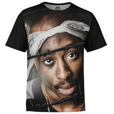 Camiseta masculina 2PAC Estampa Digital Tupac Shakur md03