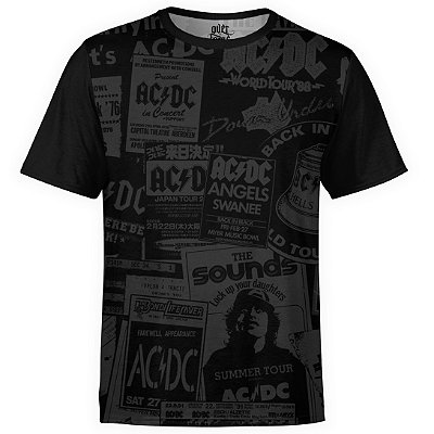 Camiseta masculina AC/DC Estampa Digital AC DC md01
