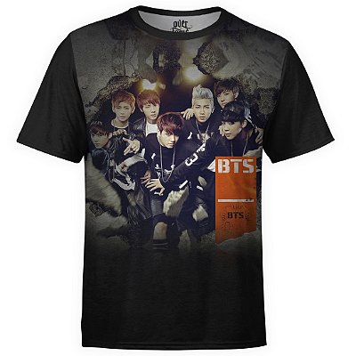Camiseta masculina BTS Bangtan Boys Estampa Digital md04