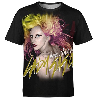 Camiseta masculina Lady Gaga Estampa digital md02