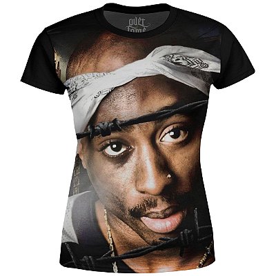 Camiseta Baby Look Feminina 2PAC Tupac Shakur Md03