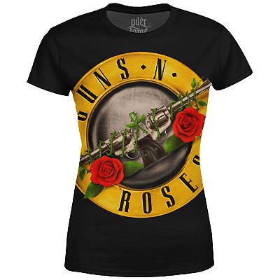 Camiseta Baby Look Feminina Guns N' Roses md06