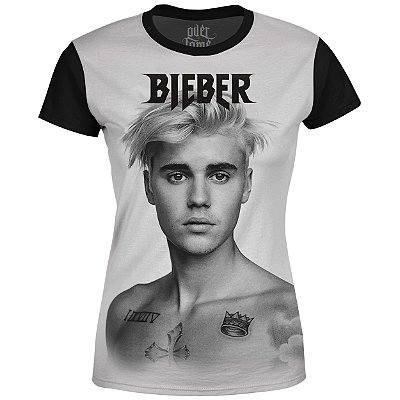 Camiseta Baby Look Feminina Justin Bieber md02