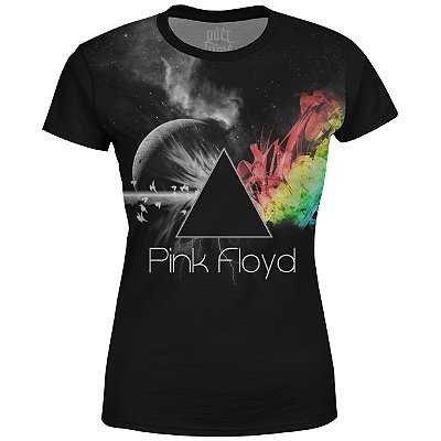 Camiseta Baby Look Feminina Pink Floyd Estampa digital md04