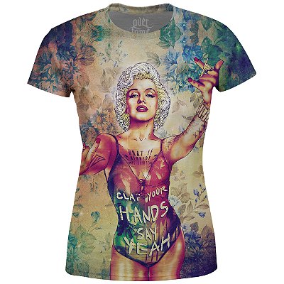 Camiseta Baby Look Feminina Marilyn Monroe md01
