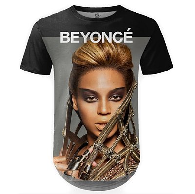 Camiseta Masculina Longline  Beyoncé Estampa Digital md02
