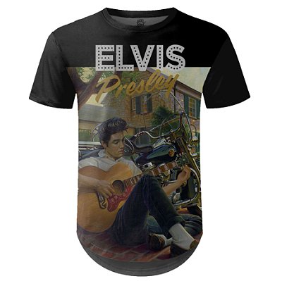 Camiseta Masculina Longline Elvis Presley md02