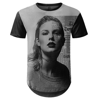 Camiseta Masculina Longline Taylor Swift md01