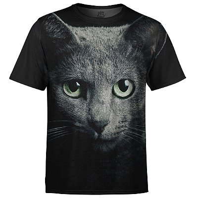 Camiseta Masculina Gato Big Face md05