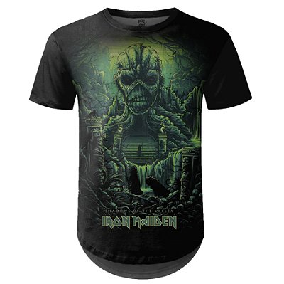 Camiseta Masculina Longline Iron Maiden Estampa digital md04 - OUTLET