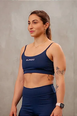 Top de Treino Feminino Murigú Basic Line Marinho