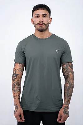 Camiseta Dry Poliamida Chumbo