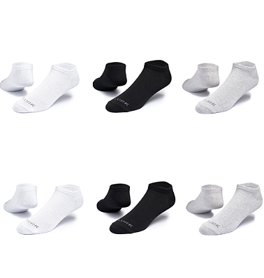 Kit 6 Meias Soquete Algodão