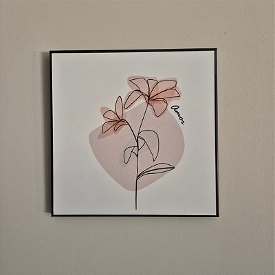 Quadro de Aço Duna Amor Decorativo 20x20cm