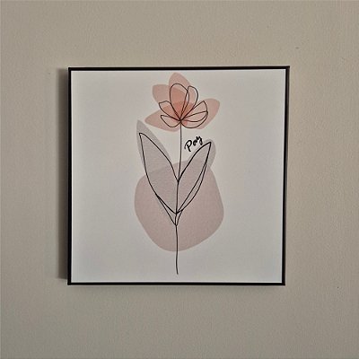 Quadro de Aço Duna Paz Decorativo 20x20cm