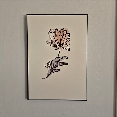 Quadro de Aço Outono Amor 21x30cm Decorativo