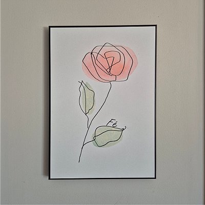 Quadro de Aço Primavera Fé 21x30cm Decorativo
