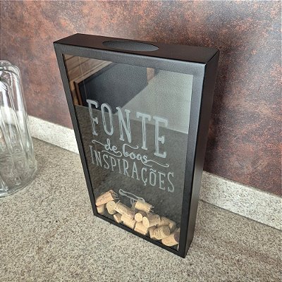 Porta Rolhas Inspirações Decorativo de Parede para Vinho – Coleção Happy Hour